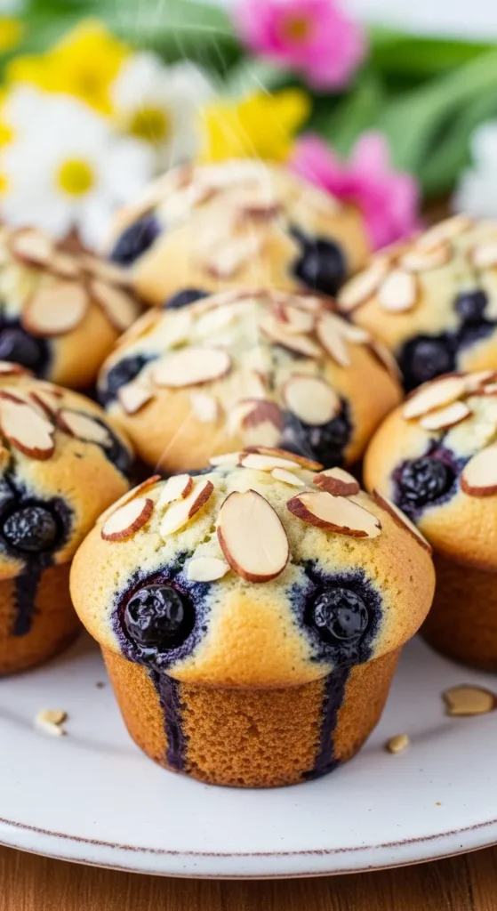 Blueberry Almond Muffins