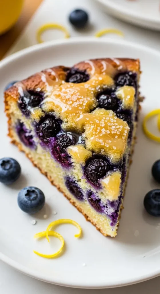 Blueberry Lemon Drizzle Cake