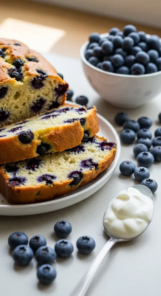 Blueberry Yogurt Quick Bread