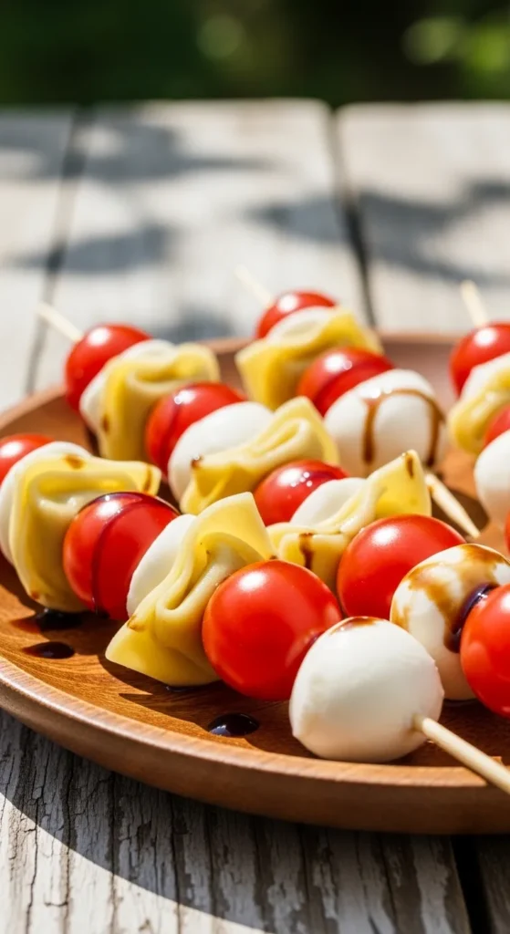 Caprese Pasta Skewers