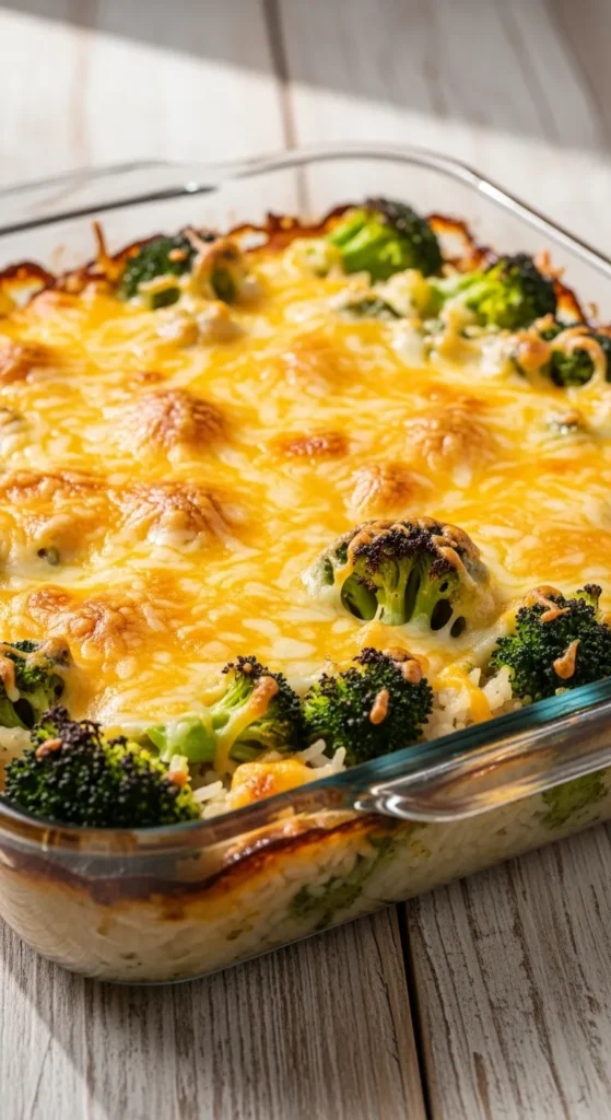 Cheesy Broccoli Rice Casserole