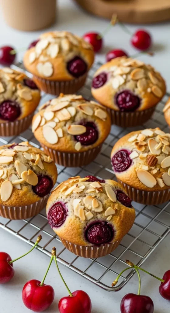 Cherry Almond Muffins
