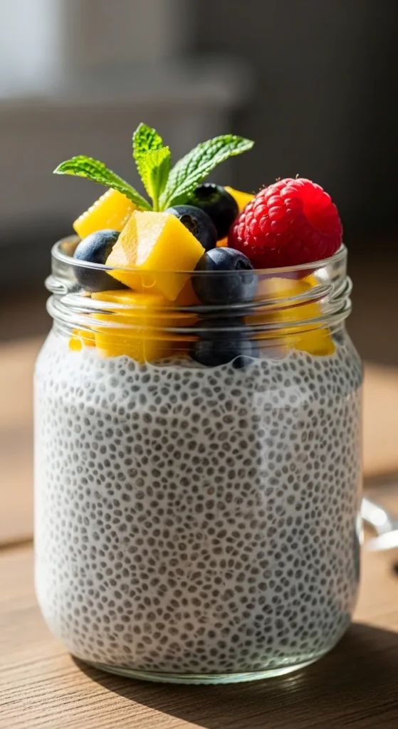 Chia Pudding with Milk