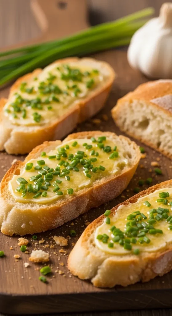 Chive Butter Garlic Bread