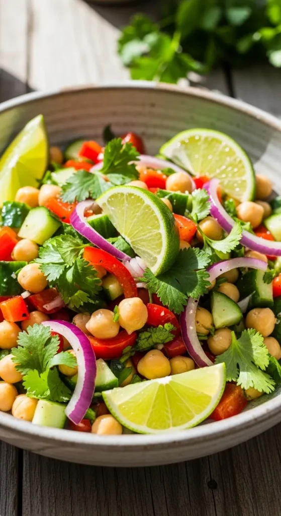 Cilantro Lime Chickpea Salad
