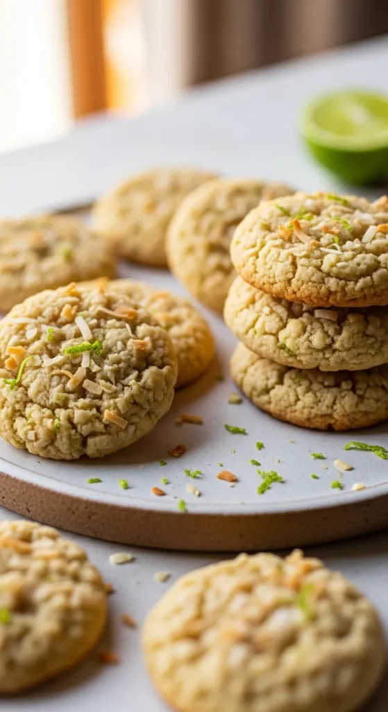 Coconut Lime Soft Cookies