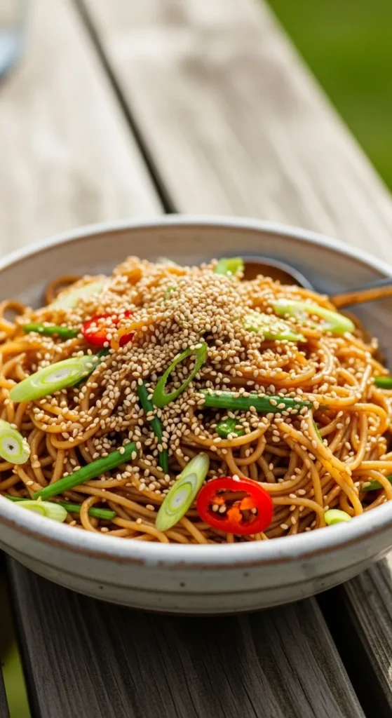 Cold Sesame Noodle Salad