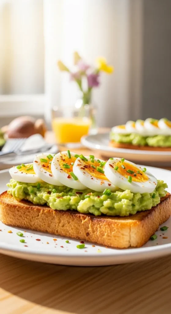 Creamy Avocado Egg Toast
