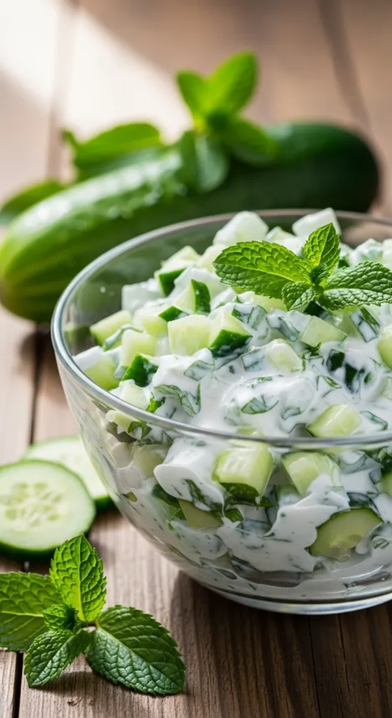 Cucumber Mint Yogurt Salad