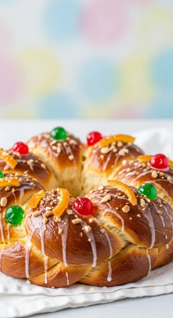 Easter Bread with Almond Glaze