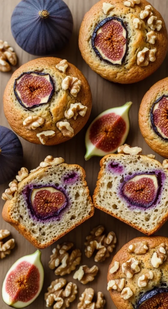 Fig and Walnut Muffins