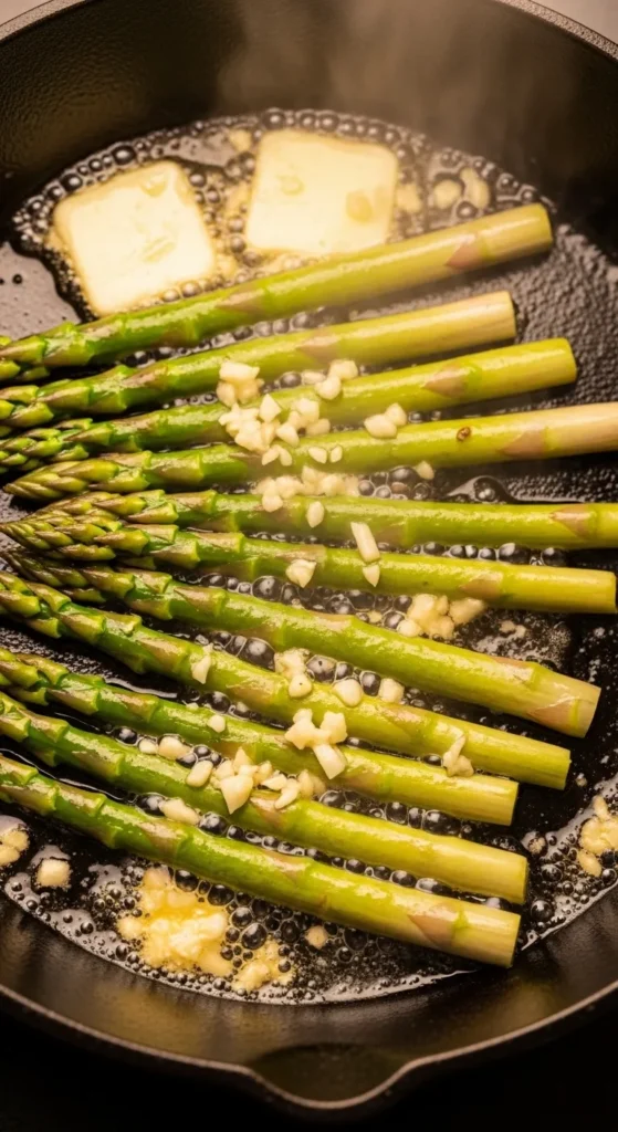 Garlic Butter Asparagus Skillet
