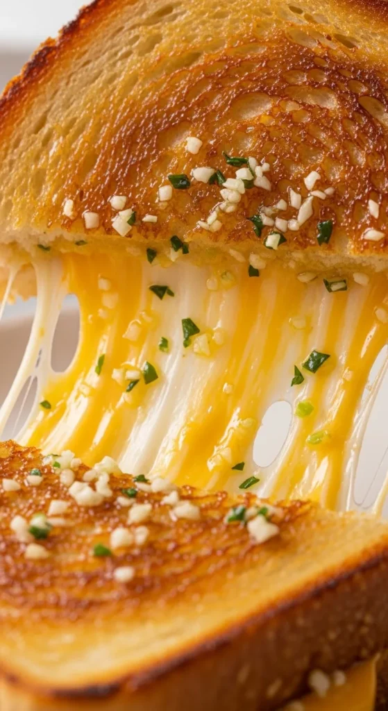 Garlic Herb Grilled Cheese Sandwich
