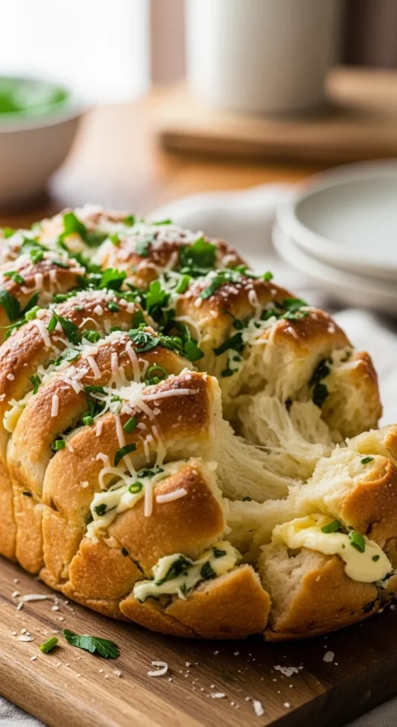 Garlic Parmesan Pull-Apart Bread