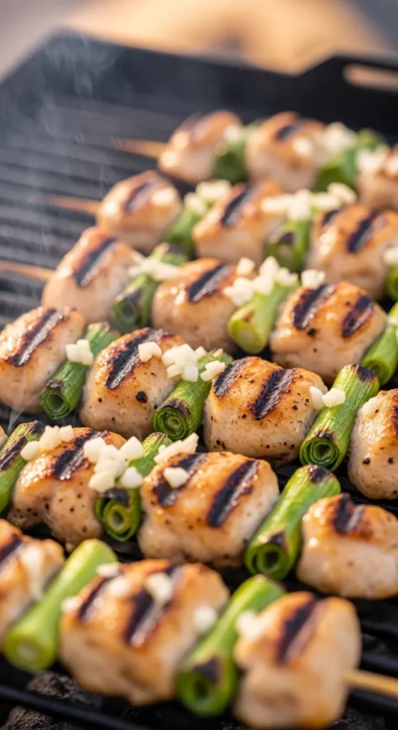 Garlic Spring Chicken Skewers