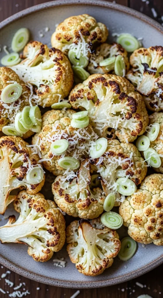 Garlic and Parmesan Roasted Cauliflower