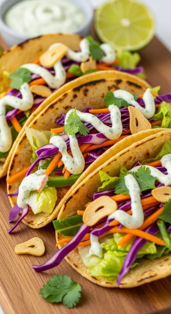 Garlic and Spring Herb Tacos