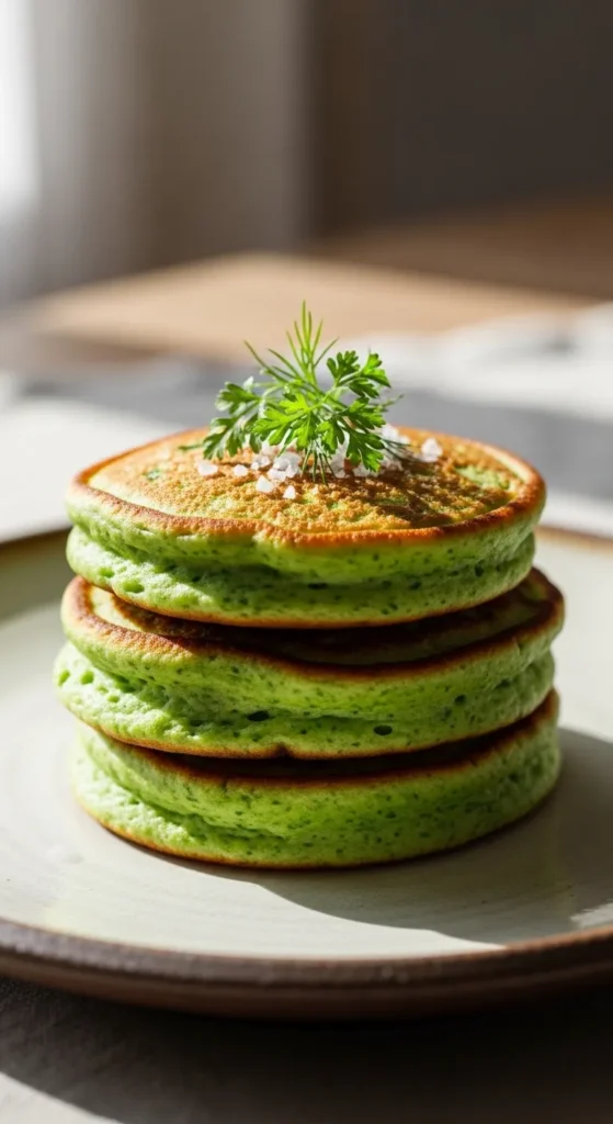 Green Pea Pancakes