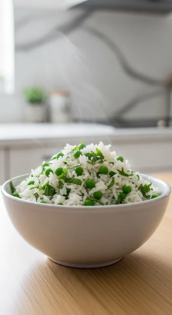 Green Pea and Mint Rice