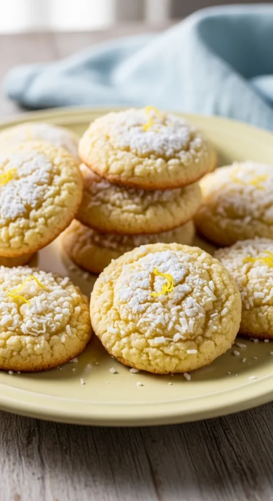 Lemon Coconut Soft Cookies