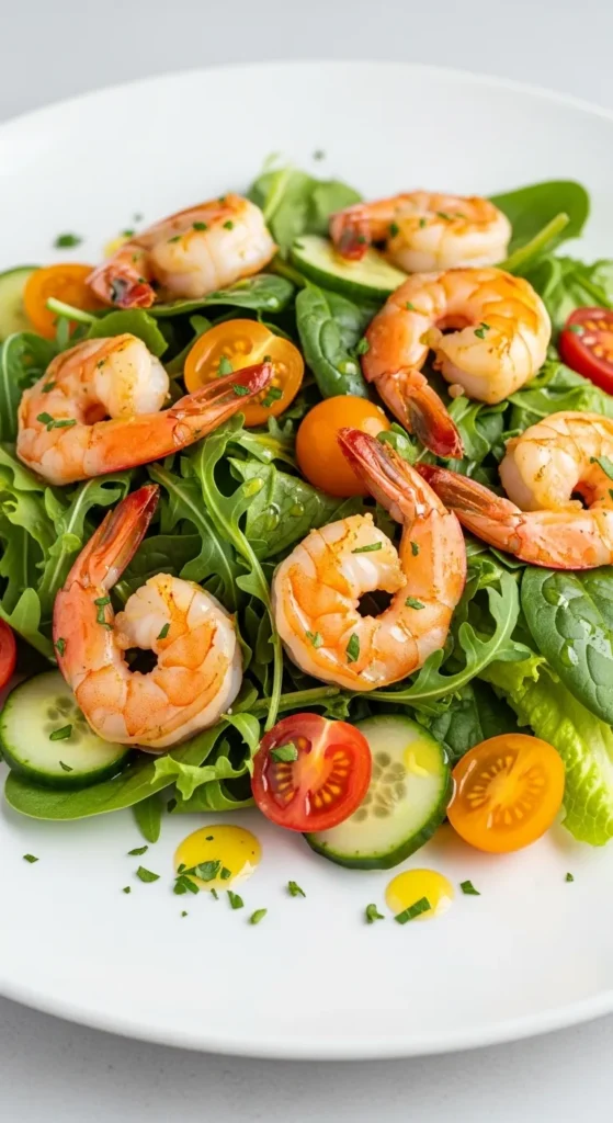 Lemon Garlic Shrimp Salad