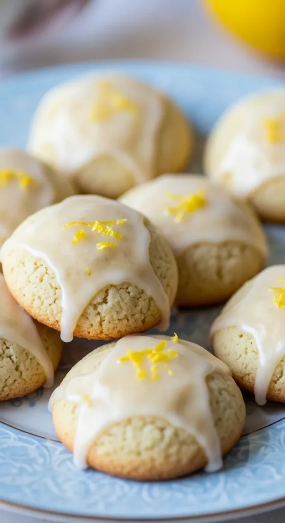 Lemon Glaze Tea Cookies