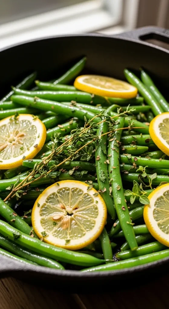 Lemon Herb Green Bean Sauté