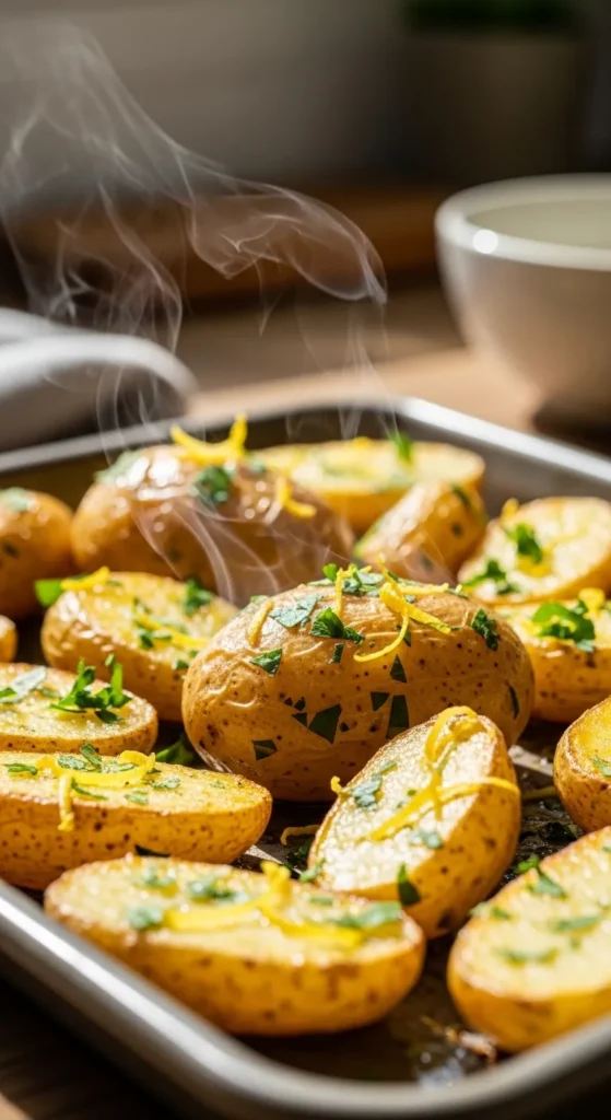 Lemon Parsley Roast Potatoes