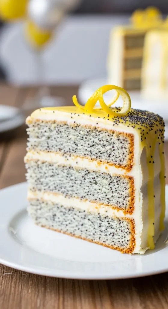 Lemon Poppy Seed Celebration Cake