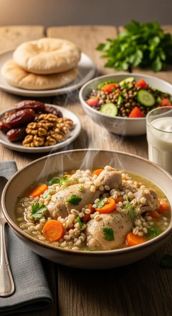 Light Chicken and Barley Stew