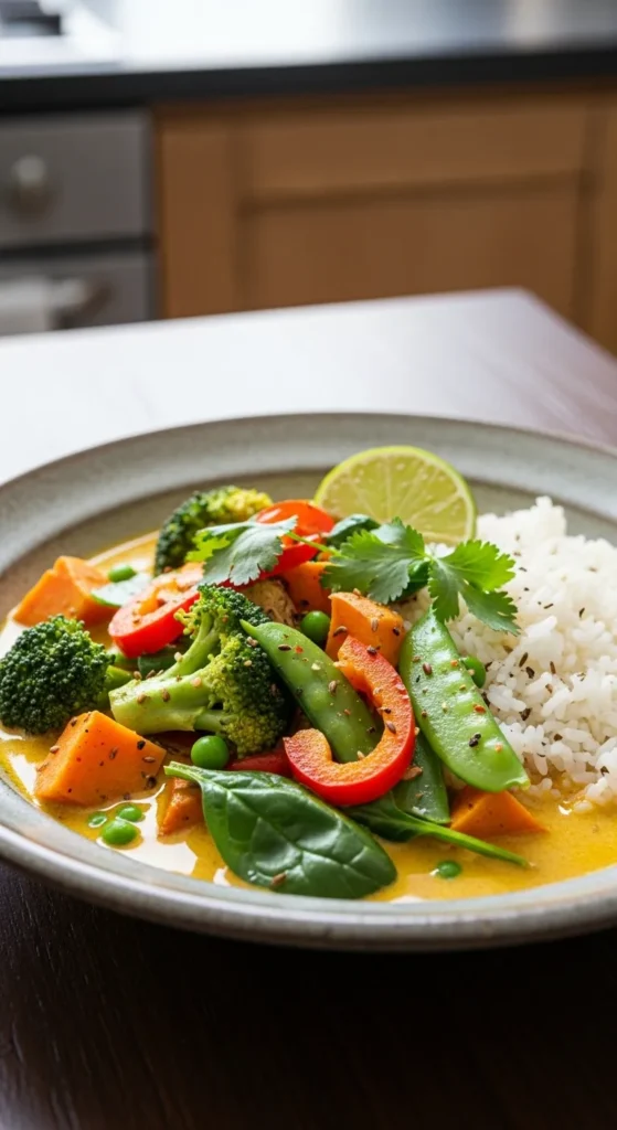 Light Coconut Vegetable Curry