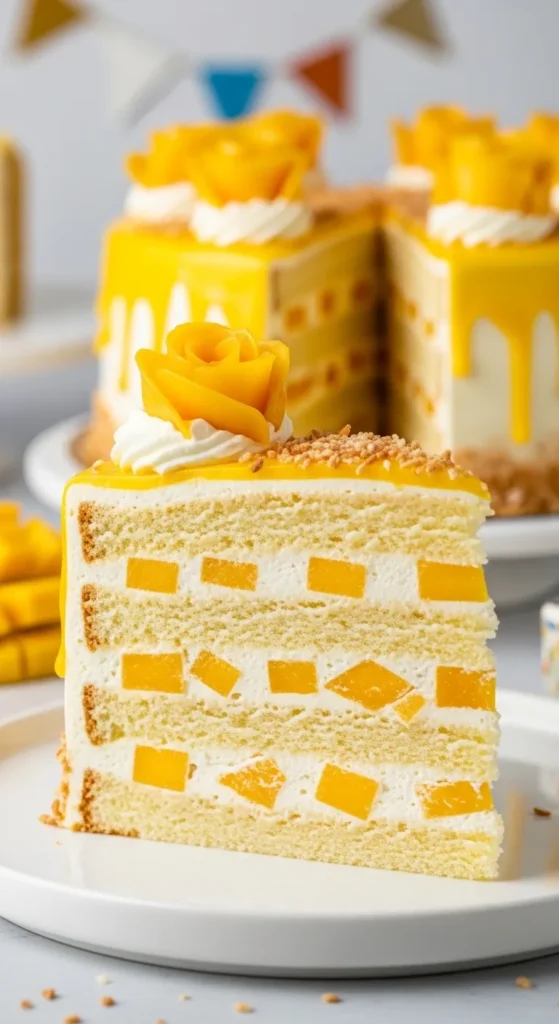 Mango Cream Party Cake