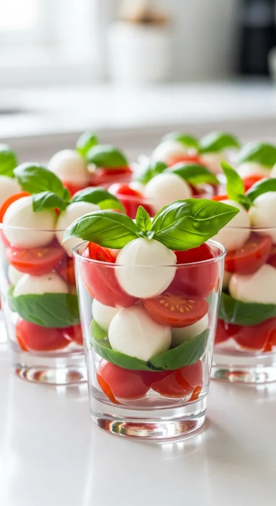 Mini Caprese Salad Cups