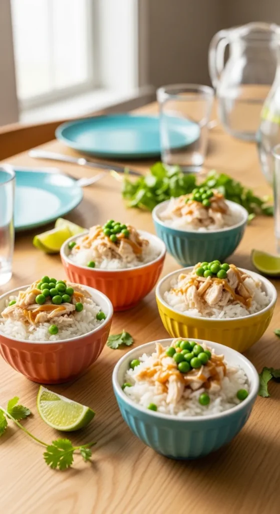 Mini Chicken and Rice Bowls