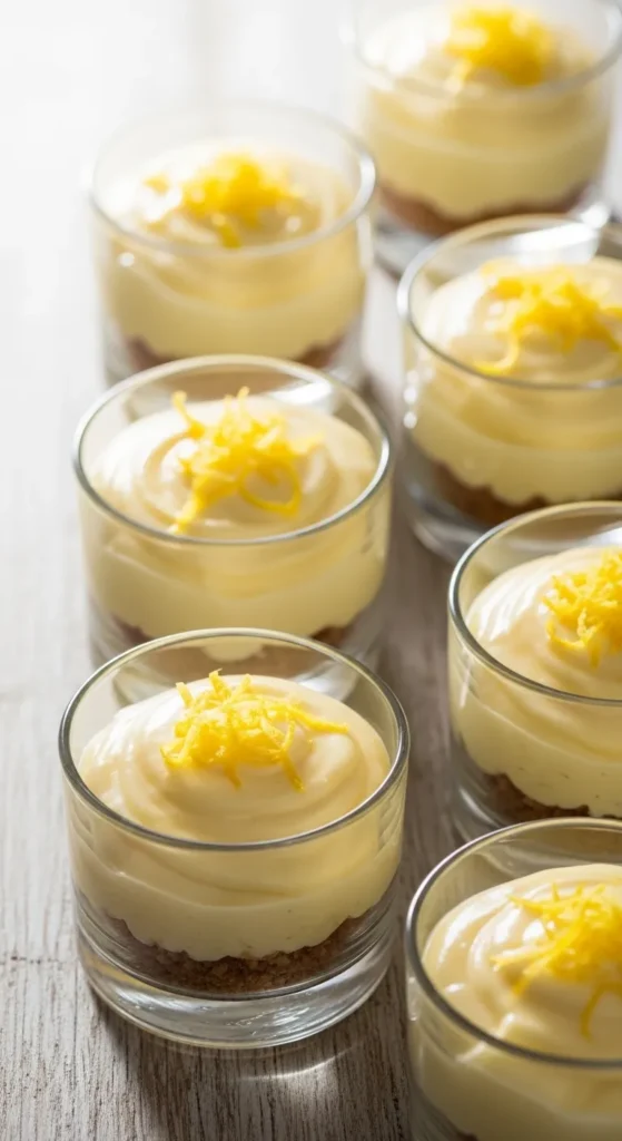 Mini Lemon Cheesecake Cups