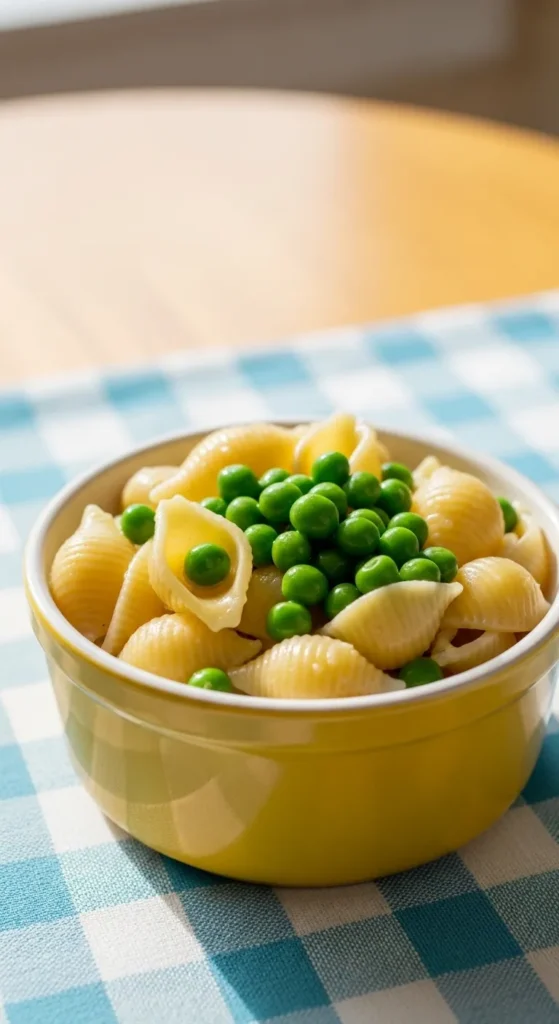 Mini Pasta with Butter and Peas