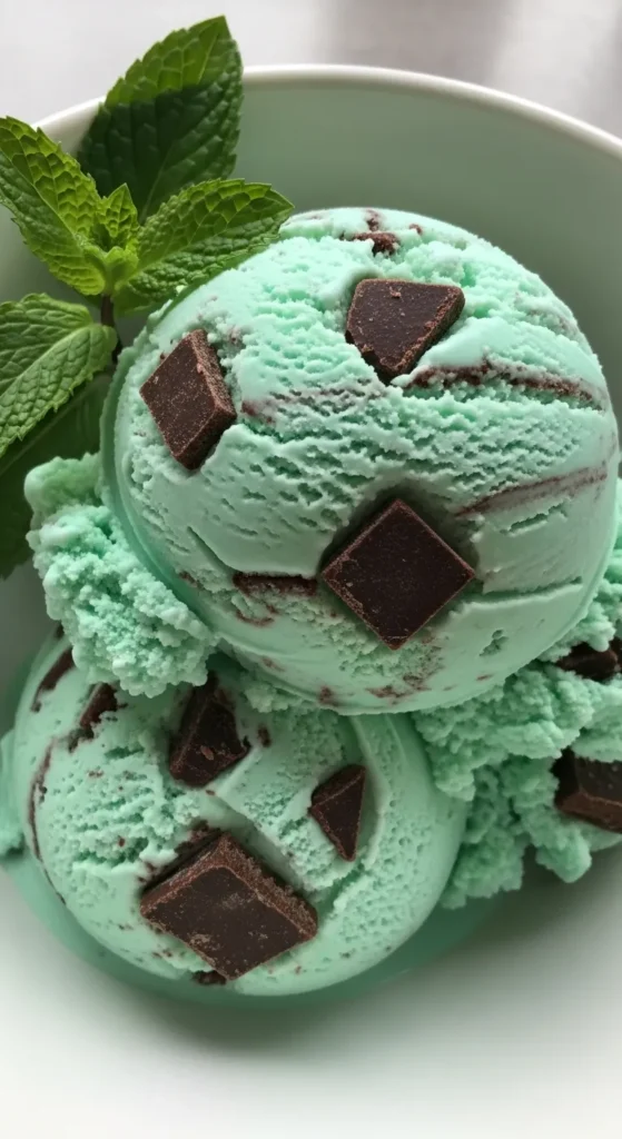 Mint Chocolate Chip Ice Cream