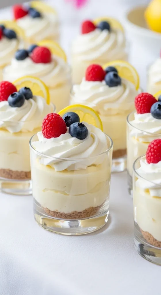 No-Bake Lemon Cheesecake Cups