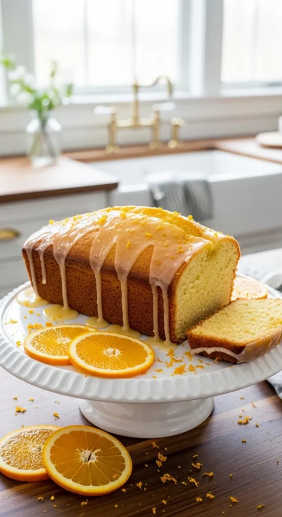 Orange Glazed Tea Bread