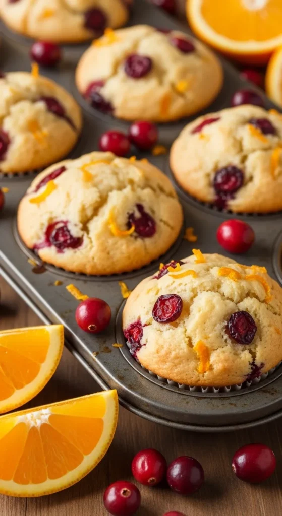 Orange and Cranberry Muffins