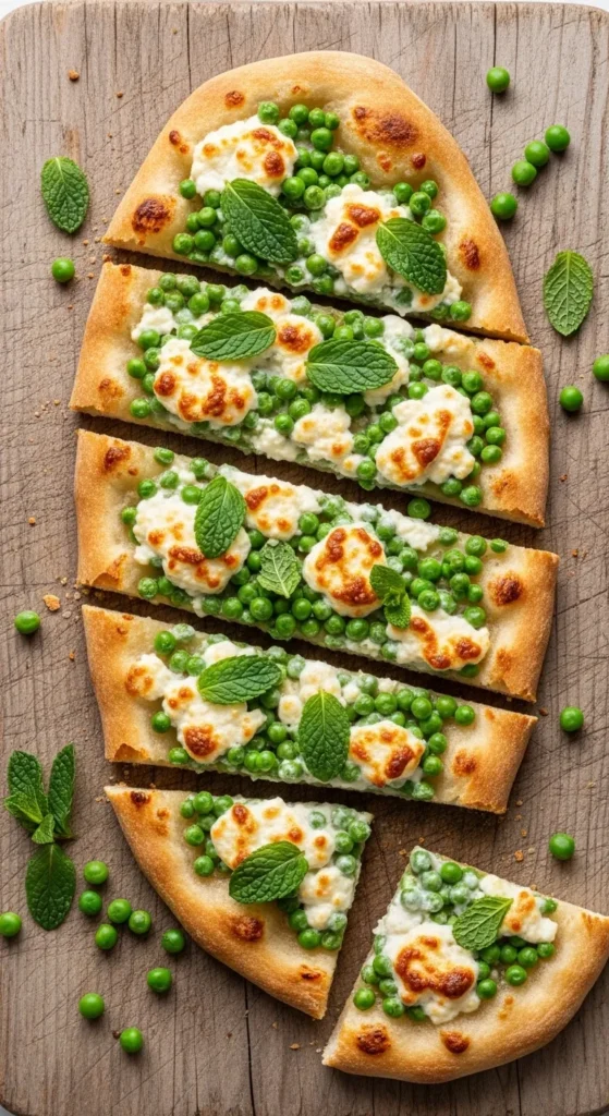 Pea, Mint, and Ricotta Flatbread