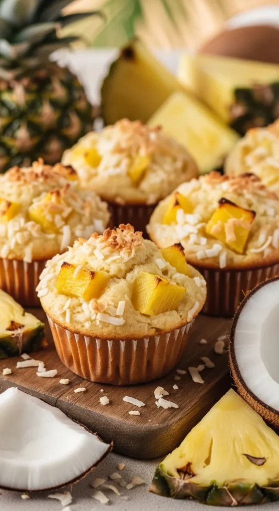 Pineapple Coconut Muffins