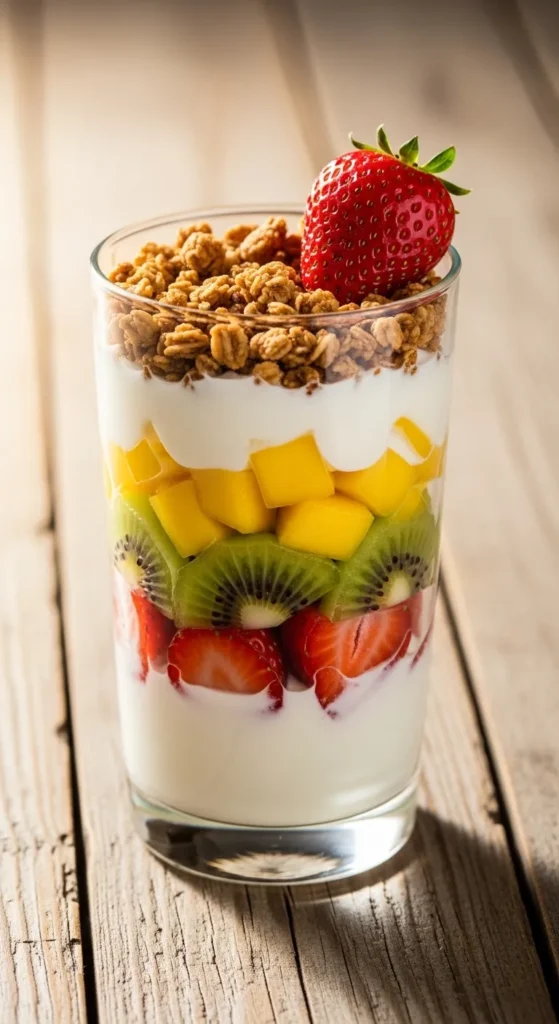  Rainbow Yogurt Parfaits