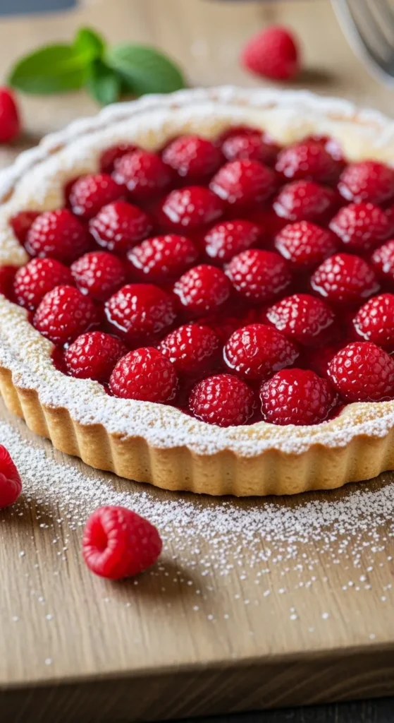 Raspberry Almond Tart