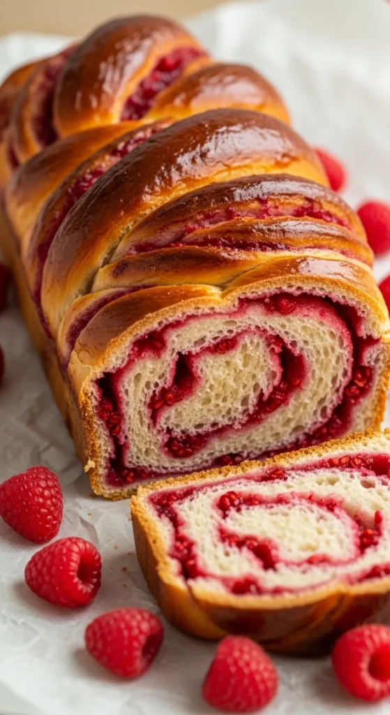 Raspberry Swirl Sweet Bread