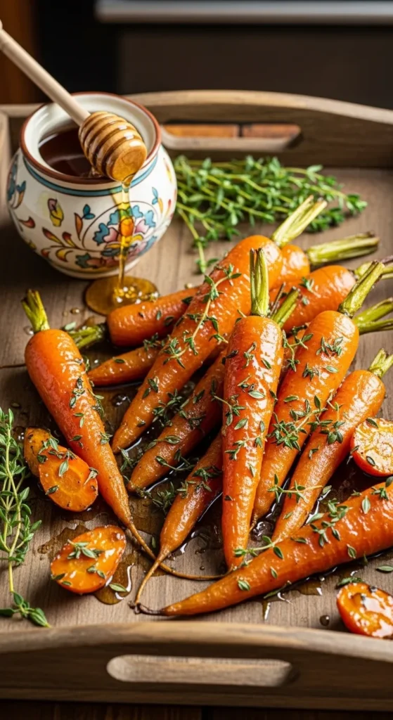 Roasted Carrots with Honey and Thyme