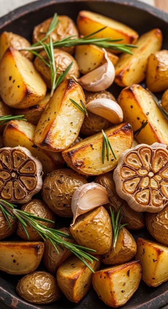 Roasted Potatoes with Garlic and Rosemary