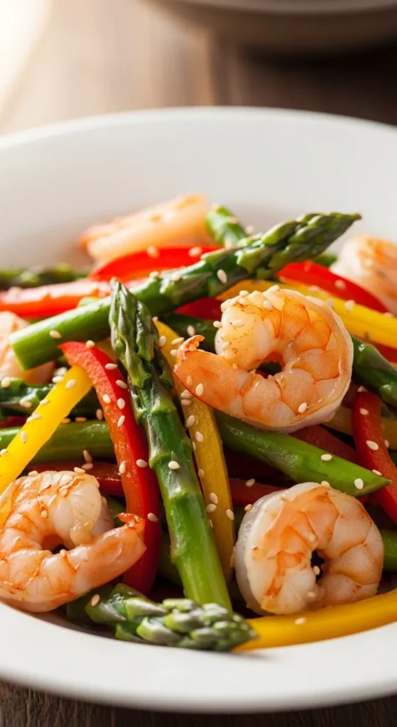 Shrimp and Asparagus Stir-Fry