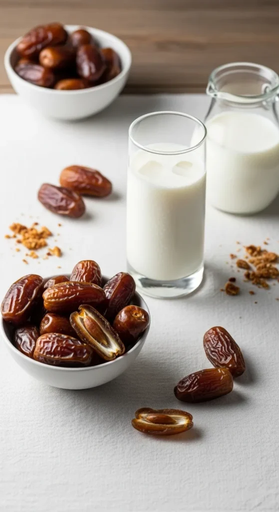 Simple Date and Milk Iftar Starter