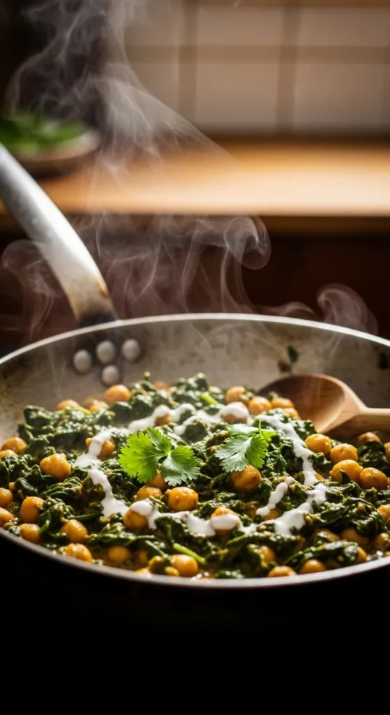 Simple Saag Chana